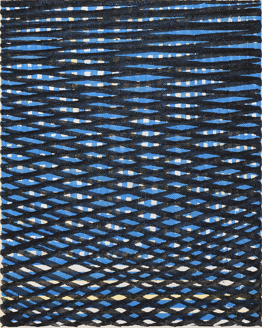 Nikola Dimitrov, Winterreise, 2023, Pigmente, Bindemittel auf Leinwand, 25  20 cm